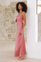 Fabiola Premium Maxi Dress Baked Rose Evening Wear Edit