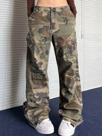 Camouflage Print Cargo Pants