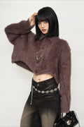 Sexy Short Knit Sweater