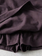 Ruched Split Lined Mini Skirt