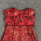 Floral Lace Midi Dress