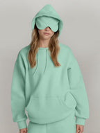 Pocket Solid Color Hoodies