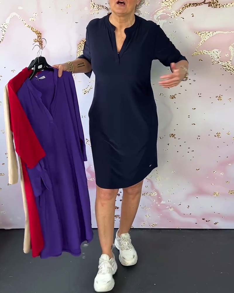 Ruth Exclusive V Neck Dress Evening Wear Edit