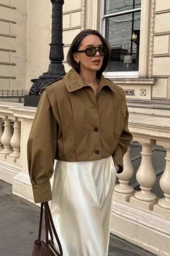 Relaxed Fit Utility Tuck Jacket