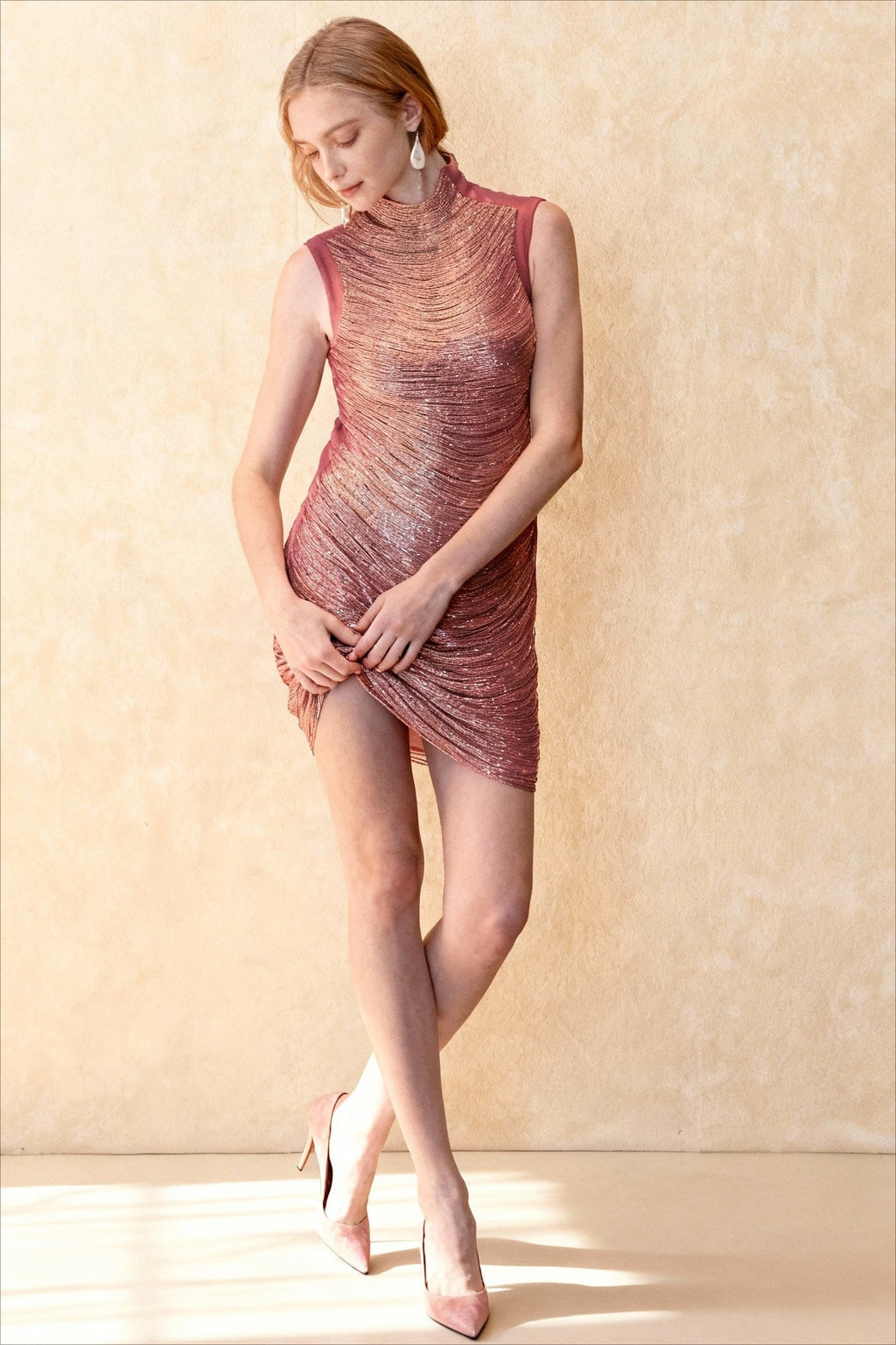 Pink Bandage High-Quality Party Party Dress