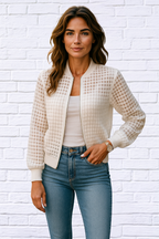 Effortless Edge: Zip Up Long Sleeve Jacket