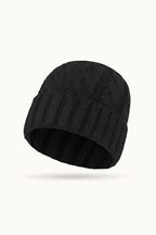 Solid Color Ribbed Ponytail Beanie Hat