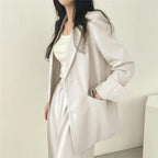 | Women's Tailored Suit Set, Long Blazer