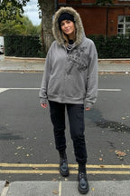 American Gothic Skeleton Bone Hoodie