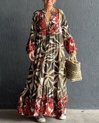 Raquel Timeless Loose Dress with Print Premium Wardrobe Essential