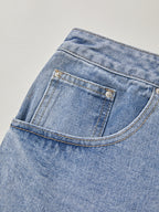 Vintage Blue Micro Denim Skirts