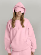 Pocket Solid Color Hoodies