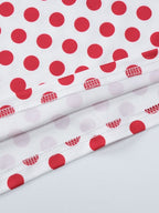 Polka Dot Top And Bodycon Skirt Two-piece Set