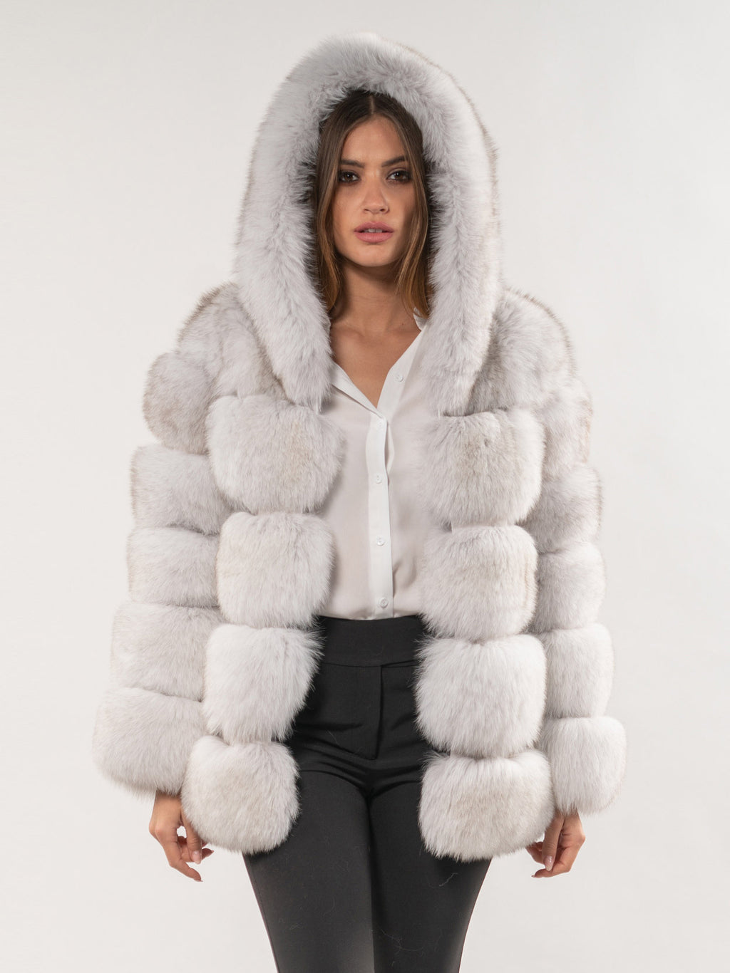 Faux Fur Coat With Hood Warm Winter 2026 Short Plush Eco-friendly Fur Coat For Women