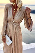 | Bell Sleeve Cocktail Party Dress