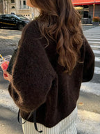 Casual Minimalist Button Cardigan
