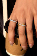Western-style Affordable Luxury Geometric White Diamond Ring