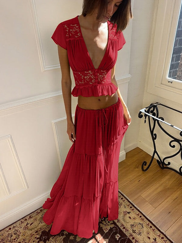 Silk Chiffon Cardigan T-shirt Loose See-through Long Dress With Tie