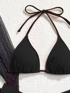 Sexy Lace Mesh Swimsuit Bikini Four-piece Set