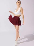 Culottes Sports Pocket Mesh High Waist Skirts