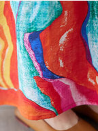 Breezy Bliss Summer Colorful Smock Dress