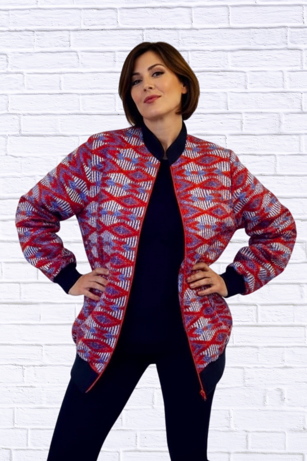 Maddy Traditional Bomber Printed Ethnic Jacket - Bold Prints | Diva USA