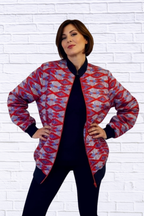 Maddy Traditional Bomber Printed Ethnic Jacket - Bold Prints | Diva USA