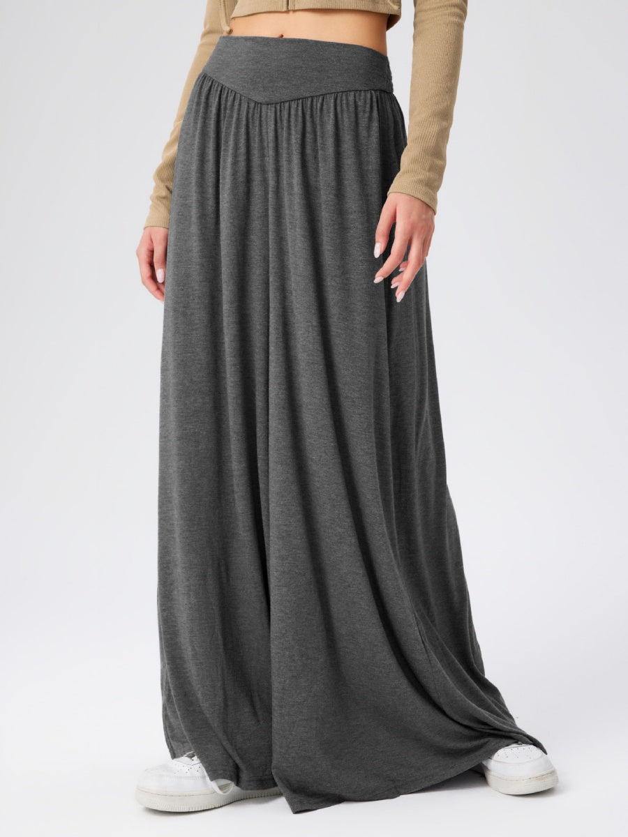 Loose-fit Culottes Pants Wide-leg Pants Drape Skirts