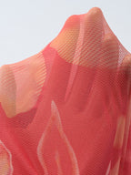Deep V-neck Strapless Dress With Cropped Waist And Halter Neck
