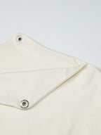 Draped Collar Buttons Slim-fit Jacket T-shirts