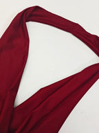 Halter Backless Draped Collar Hip-hugging Maxi Dresses