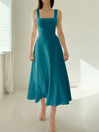 Johana Aesthetic Stylish Midi Dress Elevated Occasion Wear