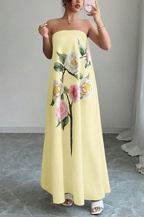 Florence Romantic Floral Tube Dress