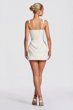 Ruched Boned Slip Birthday Dress