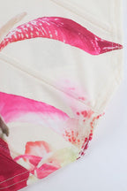 Floral Print Strapless Chic Crop Top