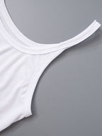 White Cami Top U-Neck Cowboy Camis For Women