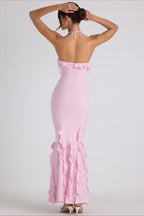 Bodycon Ruffle Hem Party Dress