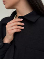 Solid Color Cardigan With Pockets, Casual Wide-leg Trousers 2-piece Sets