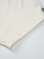 Draped Collar Buttons Slim-fit Jacket T-shirts