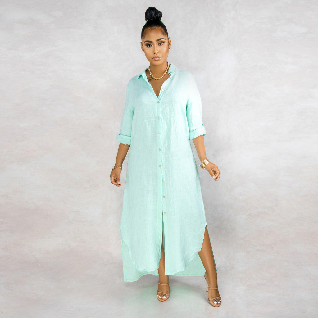 María Aesthetic Elena Overshirt Dress Set Evening Wear Edit