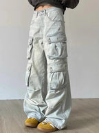 Vintage Multi-Pocket Cargo Jeans