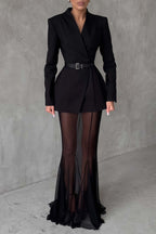 Enora Barrel Design Jacket & Skirt Set