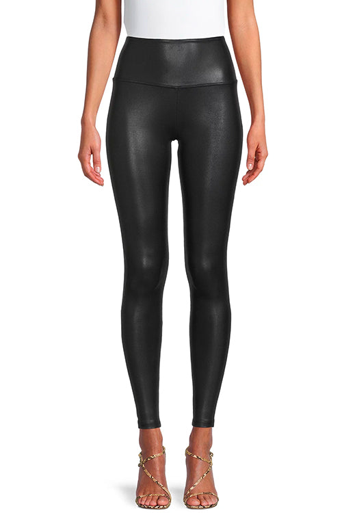 High Waist Faux Leather Full-length Leggings