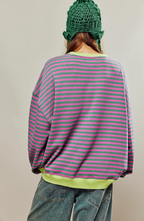 | Women's Striped Crewneck Sweater