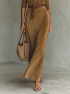 | Suede Maxi Dress