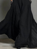 Halter Solid Color Backless Sleeveless Long Vacation Style Dress