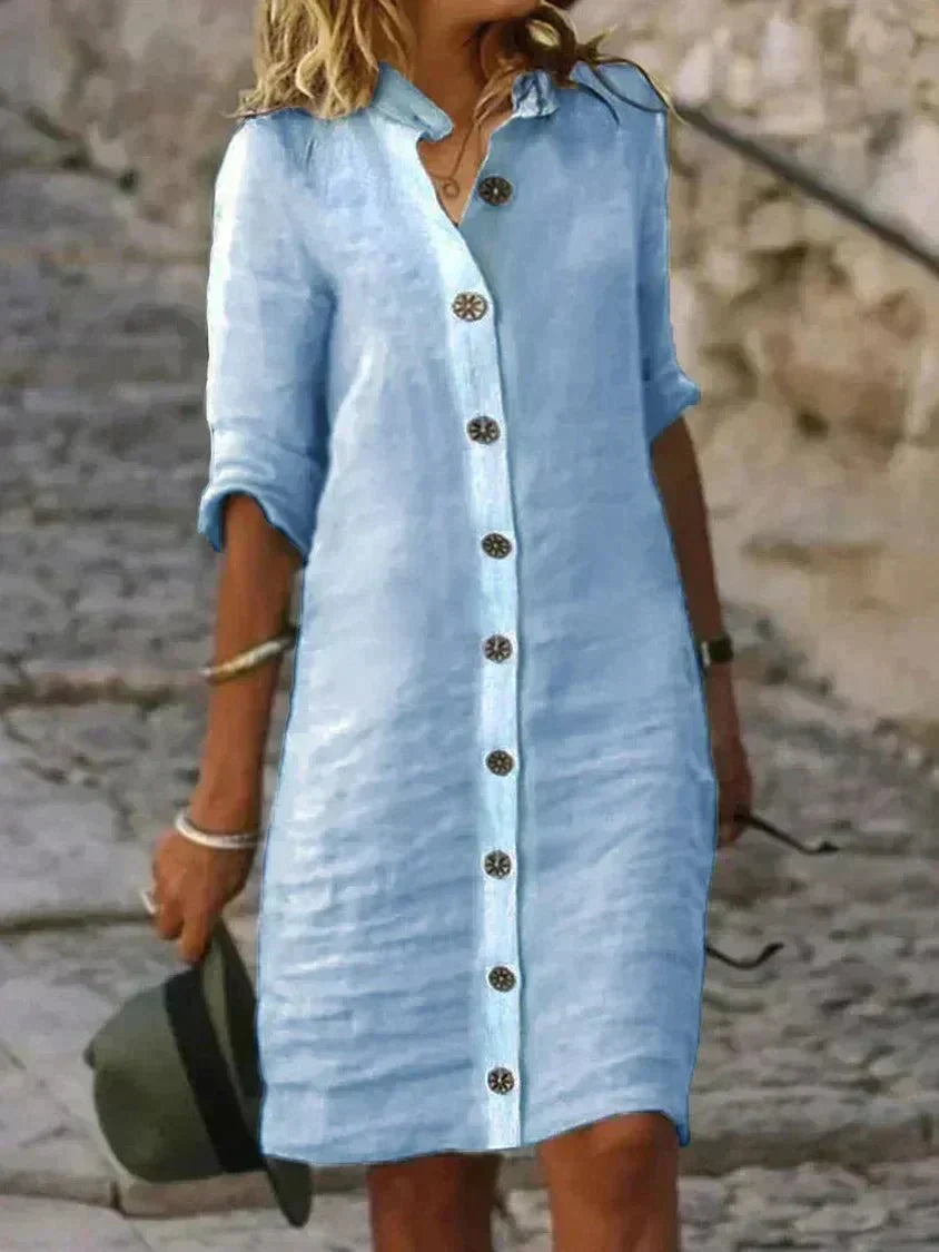 | Comfort Shirt Dress