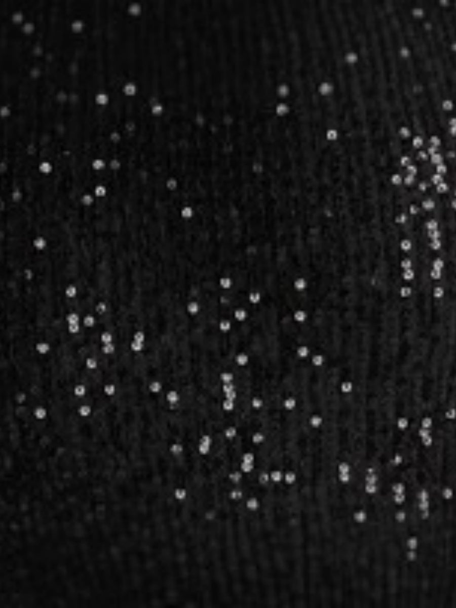 Sloping Shoulders Sequins Slit Temperament Grace Formal Dress Banquet Maxi Dresses