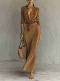 | Suede Maxi Dress