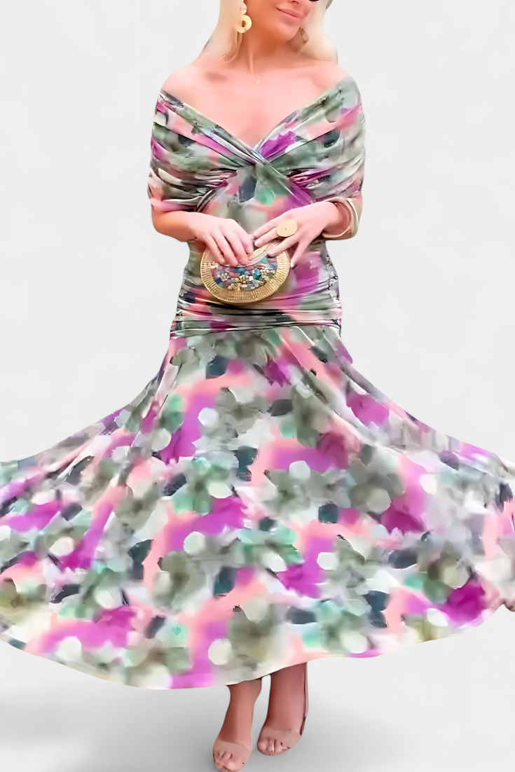 Elowen | Floral V-Neck Dress